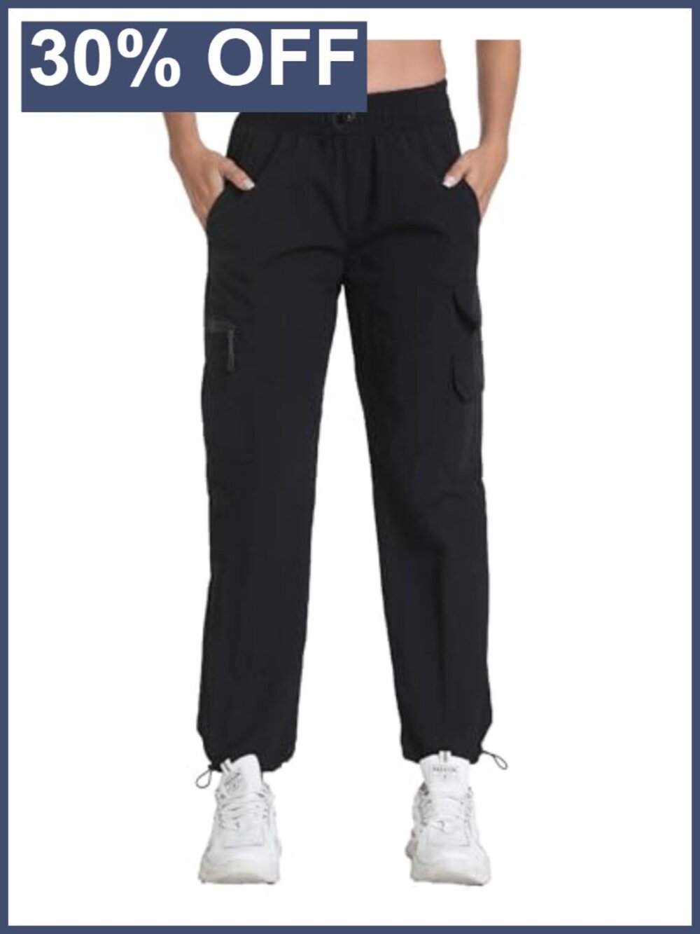 Women's Lightweight Hiking Joggers Cargo Pants 5 Pockets Quick Dry
